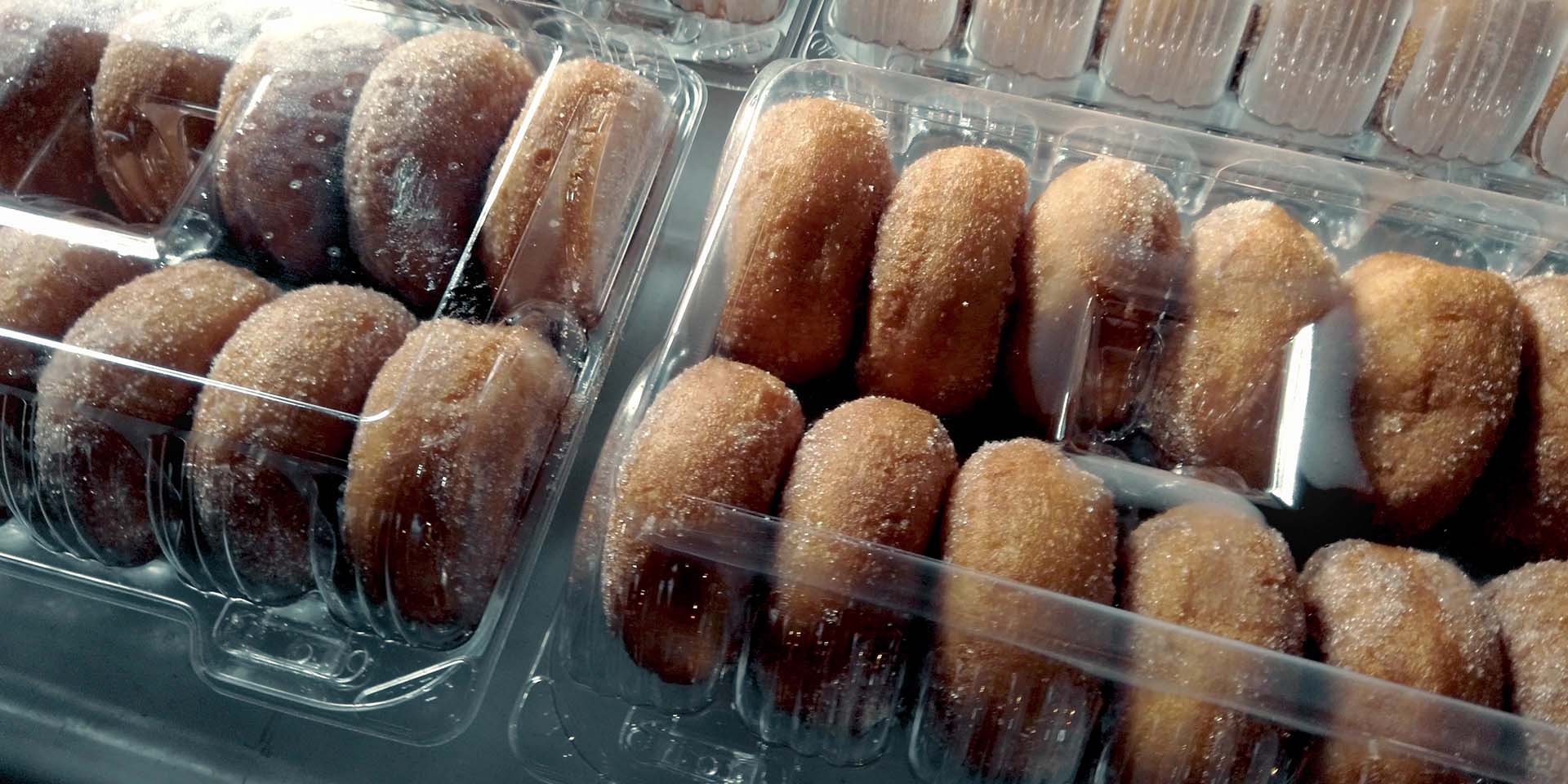 Cider donuts in packages