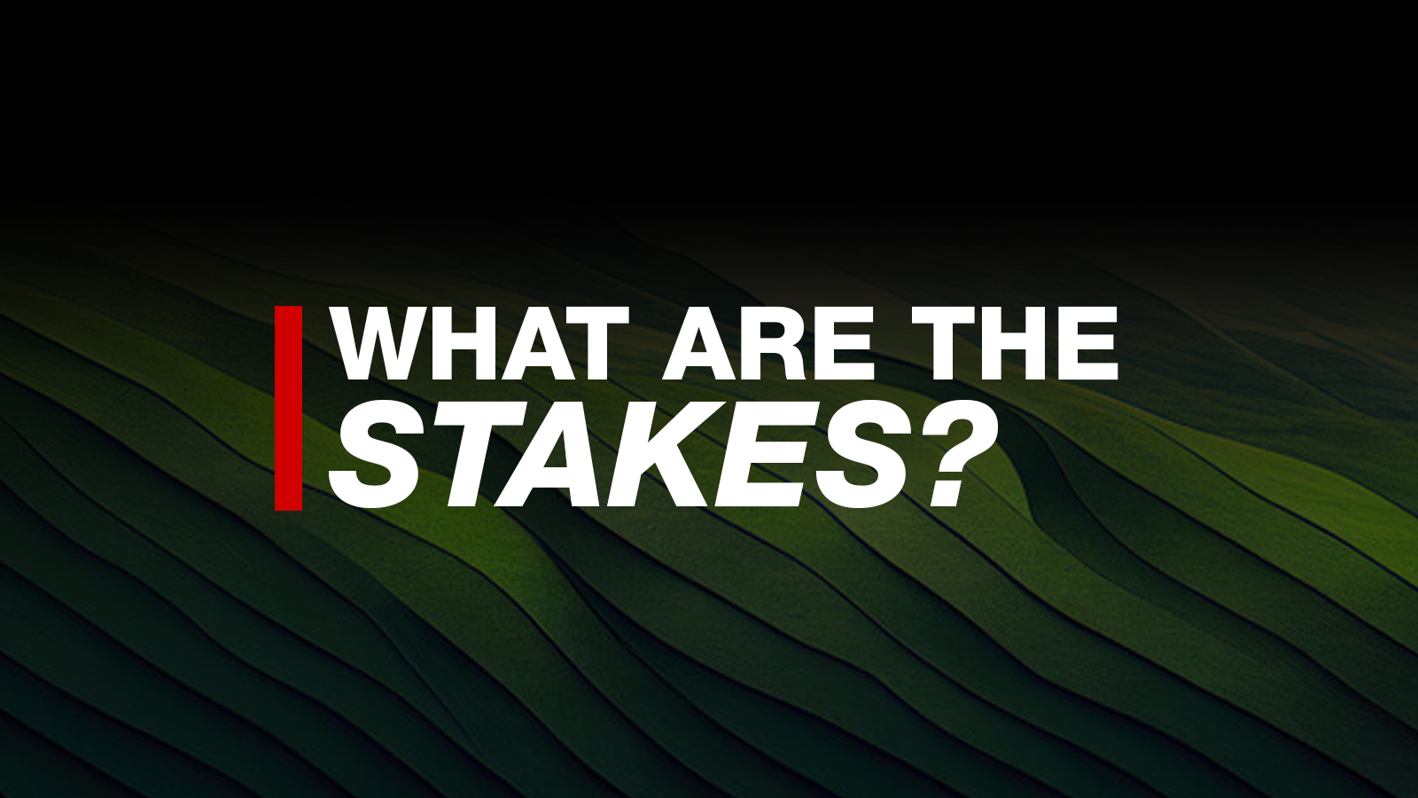 What Are The Stakes?