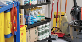 closet janitorial cleaning supplies janitor custodial supply organization tools storing closets grainger store inventory organize place limit dirty industrial