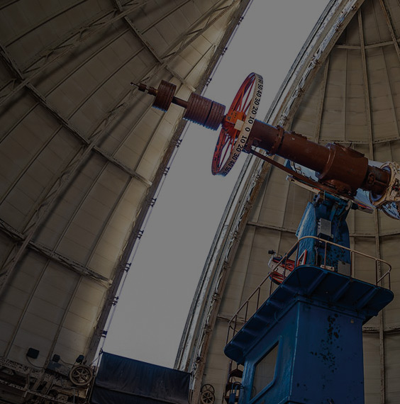 Great Refractor Telescope at Yerkes Observatory in Williams Bay, Wisconsin. 